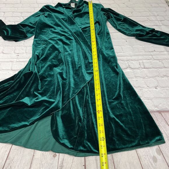 Vintage The Pyramid Collection Velvet Long Cardigan Sweater Size Medium M271 -2 - Picture 5 of 15